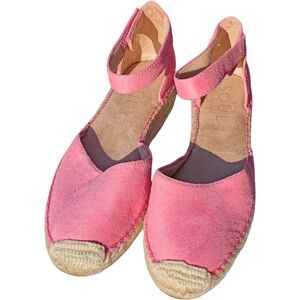 SOUL Naturalizer Pink Suede Ankle-Strap Espadrilles